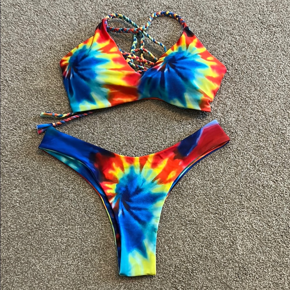 Vibrant Tie-Dye Bikini Set